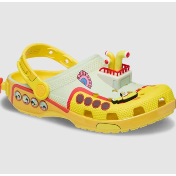 Crocs Beatles Yellow Submarine Classic Clogs Men's 8 Women's 10 - Picture 4 of 6